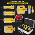 Diamond Hole Saw Kit 7pcs 15-68mm Tile Ceramic Marble Vacuum Brazed