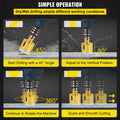 Diamond Hole Saw Kit 7pcs 15-68mm Tile Ceramic Marble Vacuum Brazed