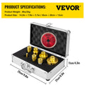 Diamond Hole Saw Kit 7pcs 15-68mm Tile Ceramic Marble Vacuum Brazed