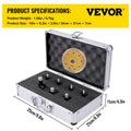 Diamond Hole Saw Kit 7PC Tile Ceramic Marble 6-14mm Vacuum Brazed