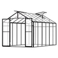 Polycarbonate Greenhouse 8x12ft Walk-in Garden Shed