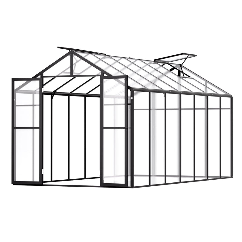 Polycarbonate Greenhouse 8x14ft Walk-in Garden Outdoor