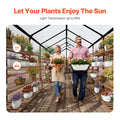 Polycarbonate Greenhouse 8x14ft Walk-in Garden Outdoor