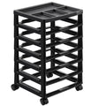 Scrapbook Rolling Storage Cart 6-Tier Black Craft Organizer