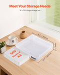 Scrapbook Paper Storage 4 Pack Stackable Clear Plastic Boxes