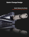 Step Drill Bit Set 3.2-22.2mm 3pc TiAlN Cobalt HSS Metal Steel