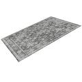 Area Rug, 2438.4x3048 mm Large Washable Rug, Non-Slip Tear-Resistant Soft Carpet, Pet & Child Friendly Vintage Area Rugs, Indoor Mat for Bedroom, Living Room, Kids Room, Entryway, Office, Gray