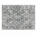 Area Rug, 2438.4x3048 mm Large Washable Rug, Non-Slip Tear-Resistant Soft Carpet, Pet & Child Friendly Vintage Area Rugs, Indoor Mat for Bedroom, Living Room, Kids Room, Entryway, Office, Gray
