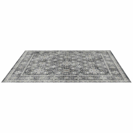 Area Rug 2400x3000mm Large Washable Non-Slip Grey Carpet
