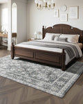 Area Rug 2400x3000mm Large Washable Non-Slip Grey Carpet