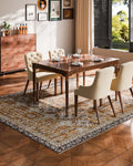 Area Rug 2438x3048mm Large Washable Non-Slip Brown Green