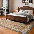 Area Rug 2438x3048mm Large Washable Non-Slip Brown Green