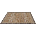 Area Rug 2438x3048mm Large Washable Non-Slip Brown Green
