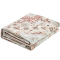 Area Rug 2438x3048mm Washable Non-Slip Brown Red Carpet