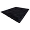 Indoor Plush Area Rugs, 2.44 x 3.05m Soft Plush Carpet, Furry Shag Area Rugs for Living Room, Bedroom, Sunroom, Modern Home Decor Aesthetic, Non-Shedding, Non-Woven, Slip-Resistant, Black