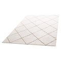 Indoor Plush Area Rugs, 2.44 x 3.05m Plush Carpet, Area Rugs Furry with Long Plushs Pile, Thick & Durable High-Pile Rug for High-Traffic Areas, Bedroom, Non-Shedding & Non-Slip Backing, Beige