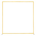 Arch Backdrop Stand 2x2m Square Gold Metal Wedding Party