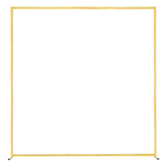 Arch Backdrop Stand 2x2m Square Gold Metal Wedding Party