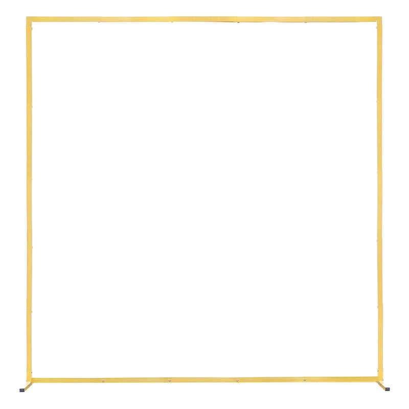 Arch Backdrop Stand 2x2m Square Gold Metal Wedding Party