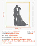 Arch Backdrop Stand 2x2m Square Gold Metal Wedding Party