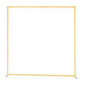 Arch Backdrop Stand 2x2m Square Gold Metal Wedding Party