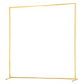 Arch Backdrop Stand 2x2m Square Gold Metal Wedding Party