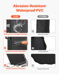 Bass Guitar Hard Case 1220mm Black PVC Padding Water-Resistant