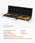 Bass Guitar Hard Case 1220mm Black PVC Padding Water-Resistant