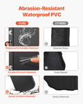 Electric Guitar Hard Case 1095mm Black PVC Padded Water-Resistant