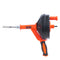 Drain Auger 25ft 1/4in Drum Snake Clog Remover Manual Feed
