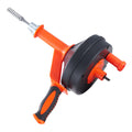 Drain Auger 25ft 1/4in Drum Snake Clog Remover Manual Feed