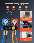 AC Manifold Gauge Set R134a R404A R22 R1234yf 4 Way 1.5m