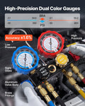 AC Manifold Gauge Set R134a R404A R22 R1234yf 4 Way 1.5m