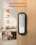 Mechanical Keyless Door Lock 14 Key Zinc Alloy Waterproof Gate