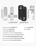 Mechanical Keyless Door Lock 14 Key Zinc Alloy Waterproof Gate