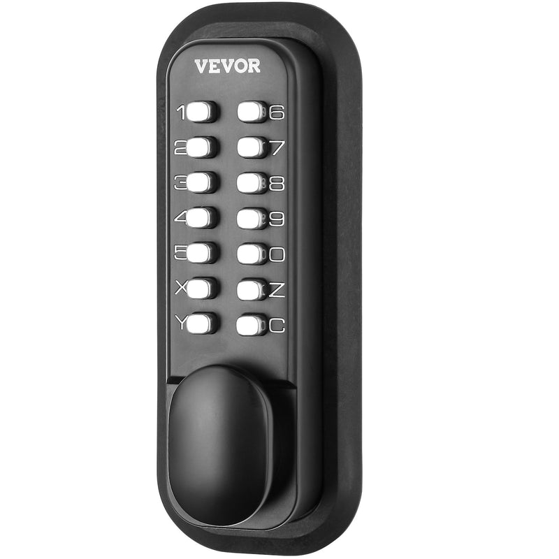 Mechanical Keyless Door Lock 14 Digit Keypad Waterproof Zinc Alloy