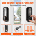 Mechanical Keyless Door Lock 14 Digit Keypad Waterproof Zinc Alloy