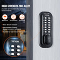 Mechanical Keyless Door Lock 14 Digit Keypad Waterproof Zinc Alloy