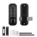 Mechanical Keyless Door Lock 14 Digit Keypad Waterproof Zinc Alloy