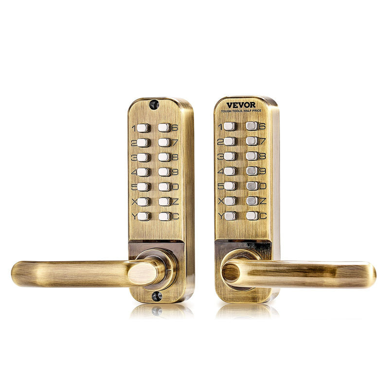Mechanical Keyless Door Lock Stainless Steel Waterproof 14 Key