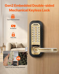 Mechanical Keyless Door Lock Stainless Steel Waterproof 14 Key