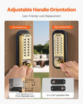 Mechanical Keyless Door Lock Stainless Steel Waterproof 14 Key
