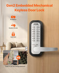 Mechanical Keyless Door Lock Keypad Stainless Steel Waterproof