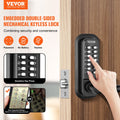 Mechanical Keyless Door Lock 14 Digit Keypad Waterproof Zinc Alloy