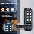 Mechanical Keyless Door Lock 14 Digit Keypad Waterproof Zinc Alloy