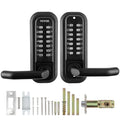 Mechanical Keyless Door Lock 14 Digit Keypad Waterproof Zinc Alloy