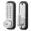 Keyless Door Lock 4-7 Digit Code Push Button Combo Silver Indoor Outdoor