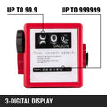 Fuel Flow Meter 20 GPM 3-Digital Display Diesel Gasoline Transfer