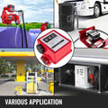 Fuel Flow Meter 20 GPM 3-Digital Display Diesel Gasoline Transfer