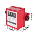 Fuel Flow Meter 20 GPM 3-Digital Display Diesel Gasoline Transfer